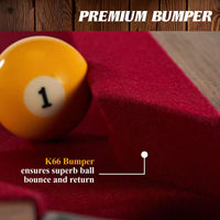 Arlington 8 Ft. Pool Table with Drop Pockets, Cue Sticks and Ball Set