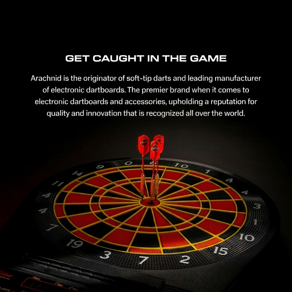 Cricket Pro 650 Standing Electronic Dartboard with 24 Games, 132 Variations, and 6 Soft-Tip Darts Included, Brown,E650Fs-Bk3